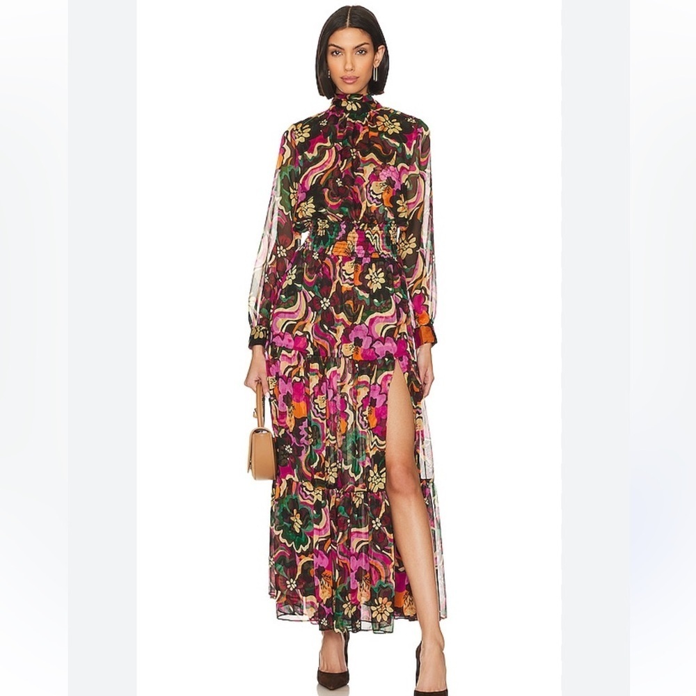 Misa Daphne Dress in Flora Groove - XS
